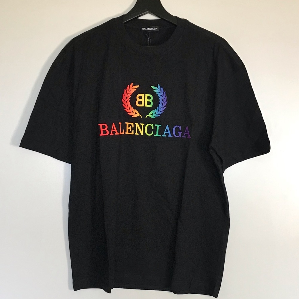 Balenciaga Rainbow BB T-Shirt Oversized Size (XS)